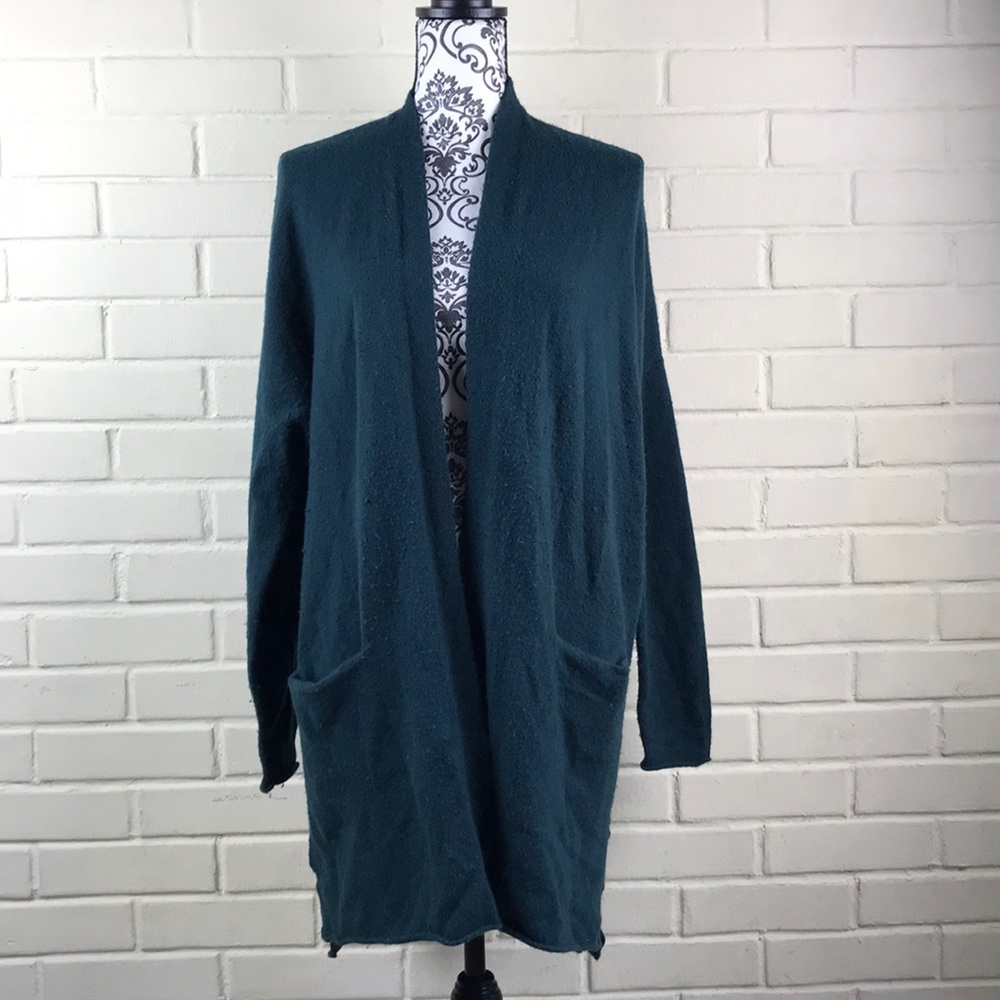Caslon Green Long Cardigan